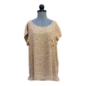 Banana Republic Short Sleeve Front Pocket Blouse Size XL